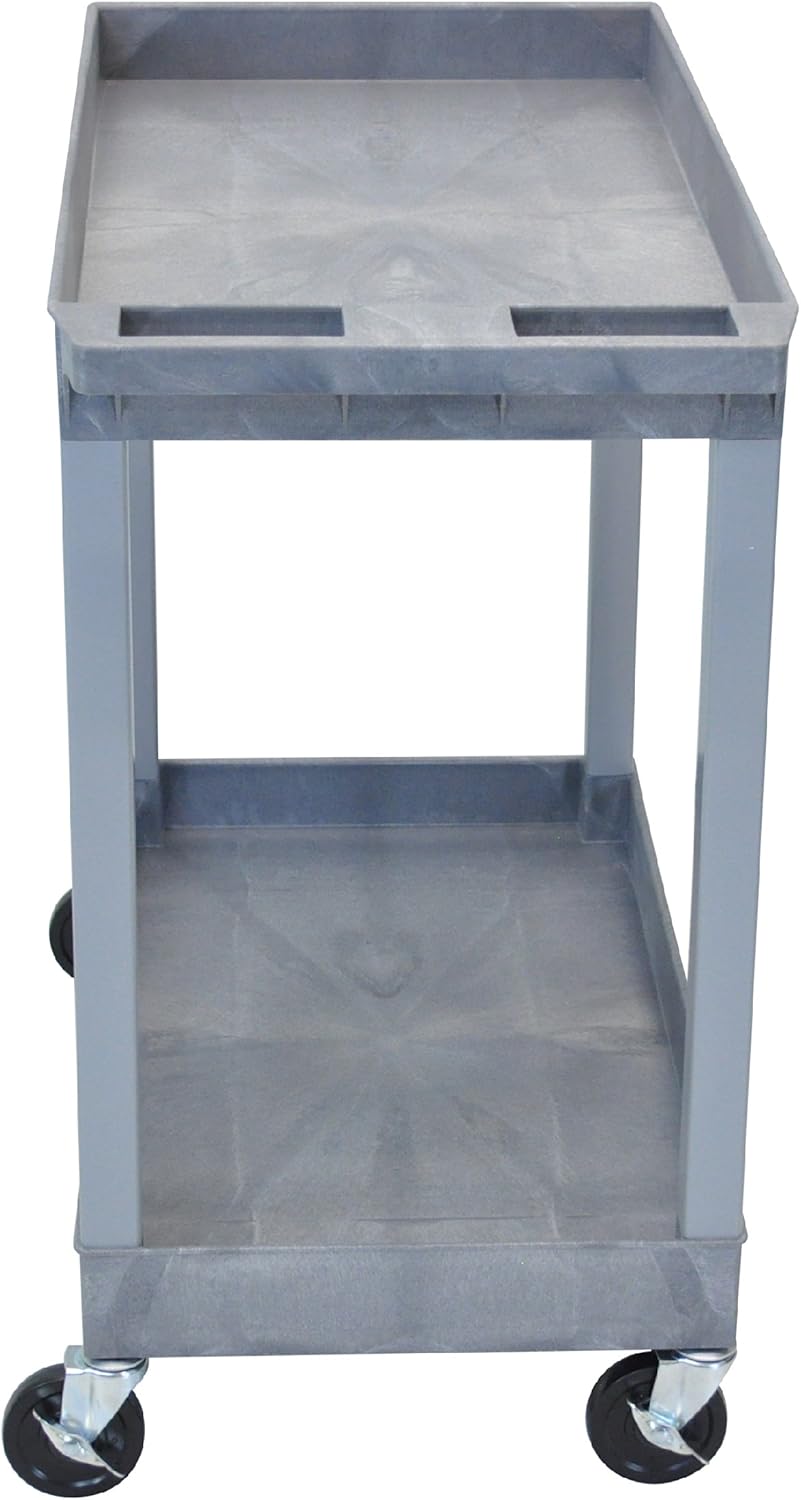 Buу 1 gеt 1 🔥 Luxor EC11-G Tub Storage Cart 2 Shelves - Gray , 32 x 18 Flаѕh Dеаlѕ - 80% оƒƒ Luxor EC11-G Tub Storage Cart 2 Shelves - Gray , 32 x 18