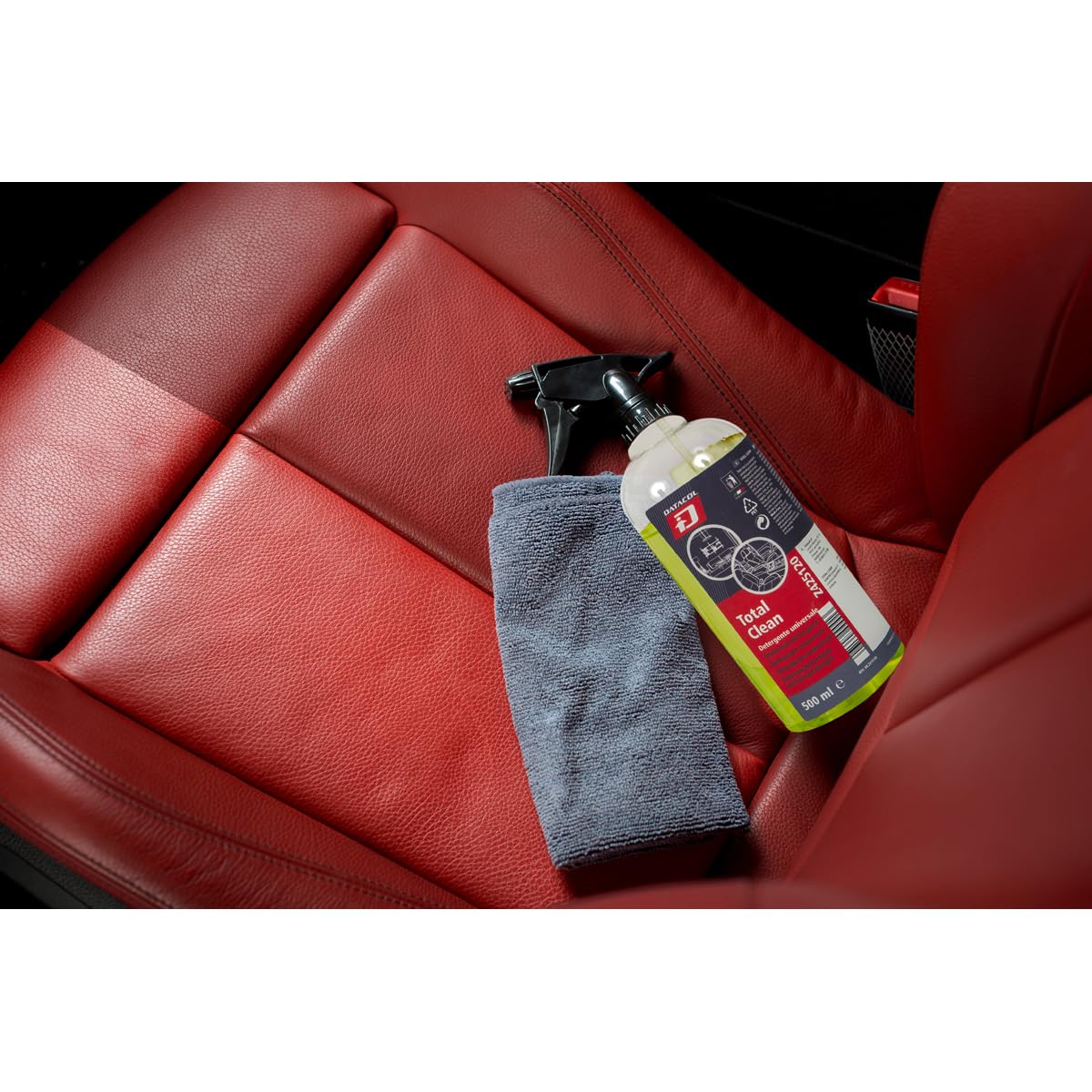 Datacol Total Clean – Limpiador Universal Interior 500 ml | Spray Multi-Superficies para Piel, Tejidos y Plásticos | Limpia tapiceria Poder de Limpieza Profesional | Listo para Usar (4)