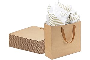 Moretoes 15 Large Gift Bags with Handles and Tissue Paper