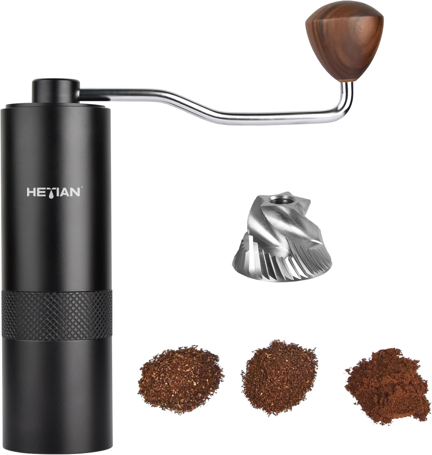 HeTian Manual Coffee Grinder, Hand Crank Coffee Grinder