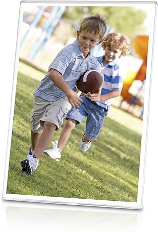 TREKSTOR LuxGlas LED Bilderrahmen hoch 215 inkl Foliendruck Weisse LED Acrylglasrahmen 12V Niedervolt Watt Verbrau