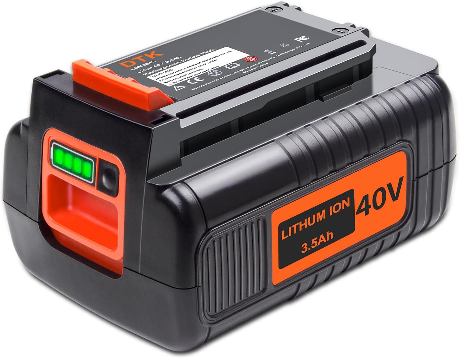 DTK 3.5Ah 40V MAX Lithium Batteries Replacement for Black and Decker 40V Battery LBX2040 LBX36 LBXR36 LBXR2036 LST540 LST136W Replacement for Black&Decker