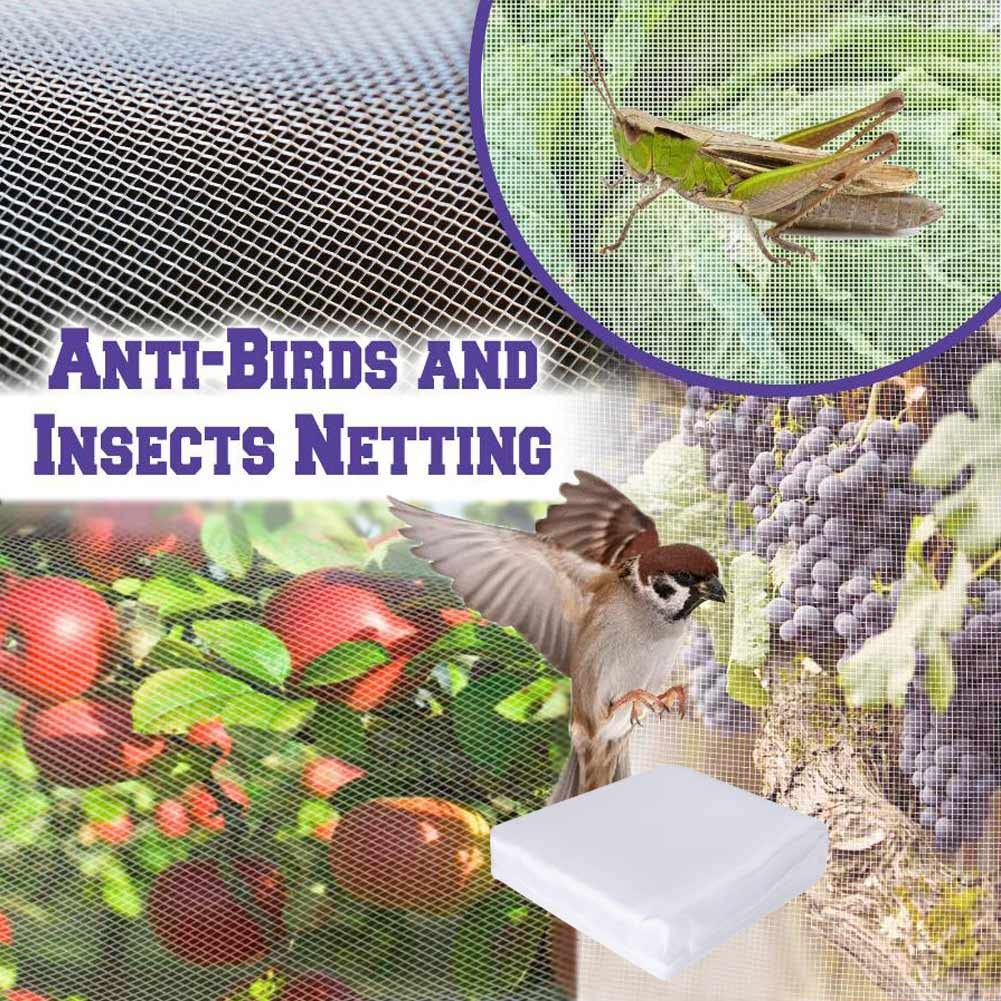Rete Anti Insetti 3 x 10m per Piante e Orto 1mm Maglia Fine di Protezione Vegetale Reti Protettive da Giardino