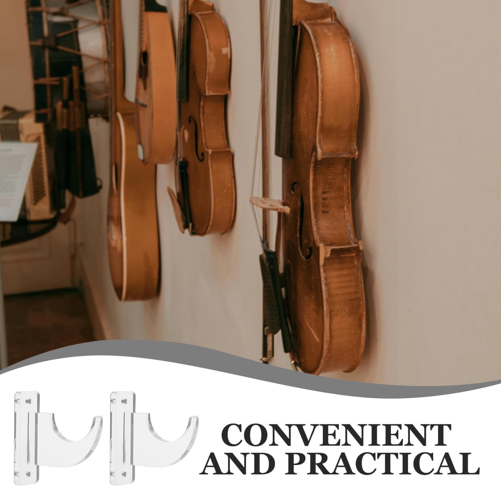 SOESFOUFU 2 Mount Rack for Snowboard Skateboard Baseball Bat Guitar Sword Toys Space-Saving Multi-Functional Organizer