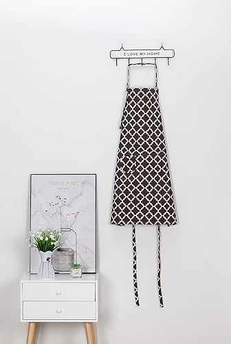 Miniatura 7 de LessMo Delantales de cocina con 3 bolsillos para hombres y mujeres, delantal de chef de algodón ajustable de grado profesional para cocina, barbacoa