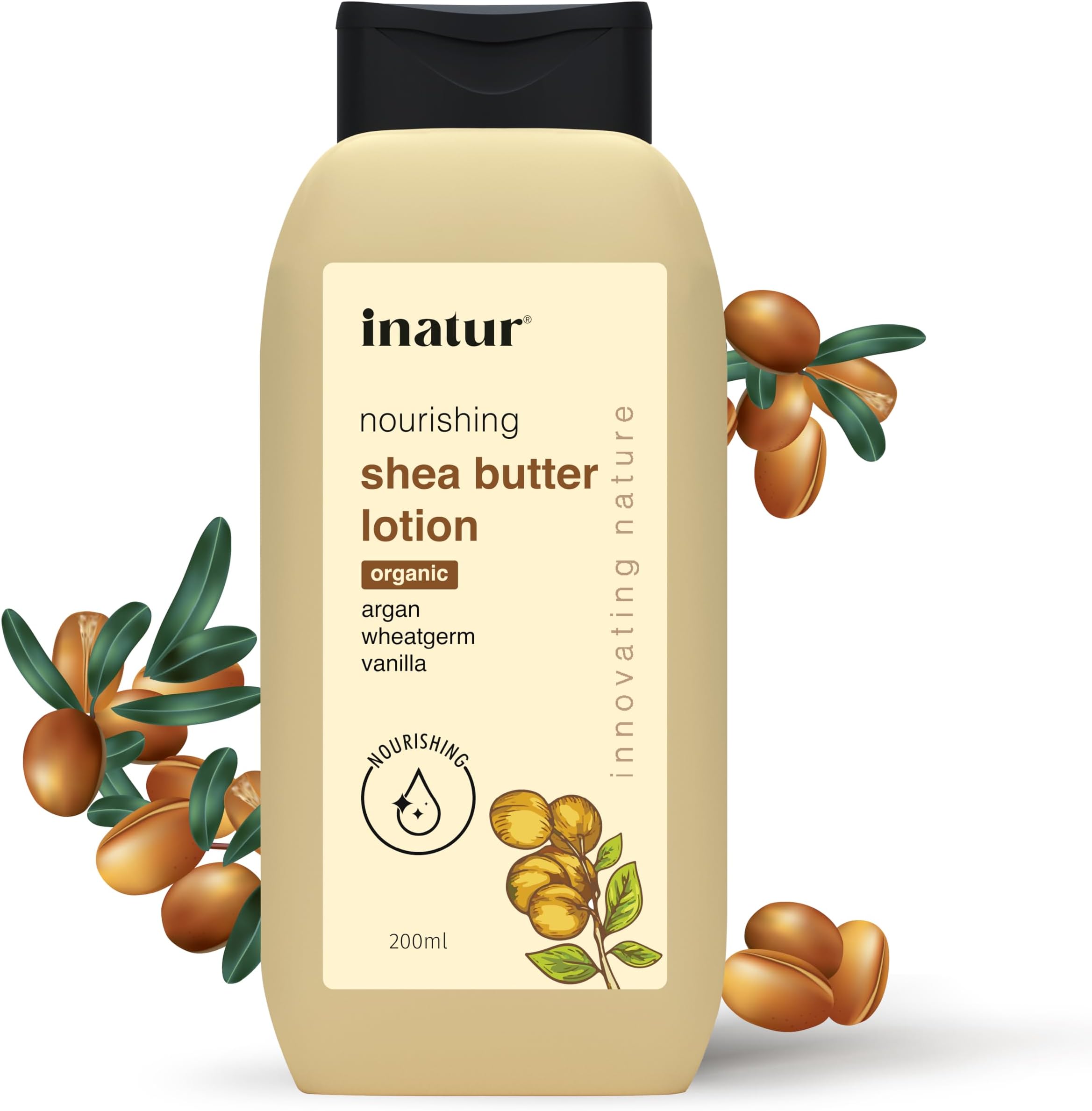 Shea Butter Body Lotion 200ml - Moisturizer for Deep Nourishment | Reduces Scars & Blemishes | Organic Care for Face & Body | Hydrating Lotion