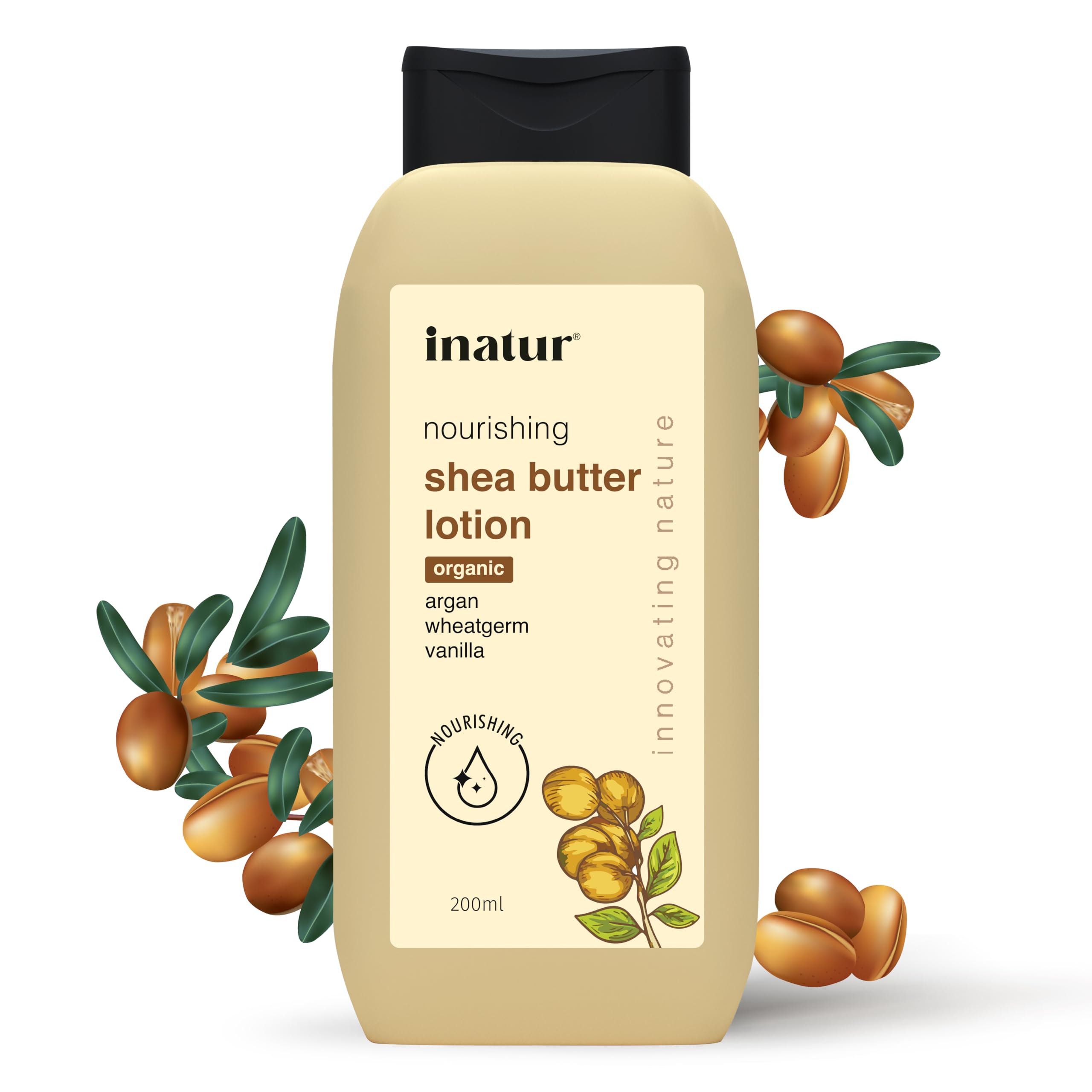 Shea Butter Body Lotion 200ml - Moisturizer for Deep Nourishment | Reduces Scars & Blemishes | Organic Care for Face & Body | Hydrating Lotion