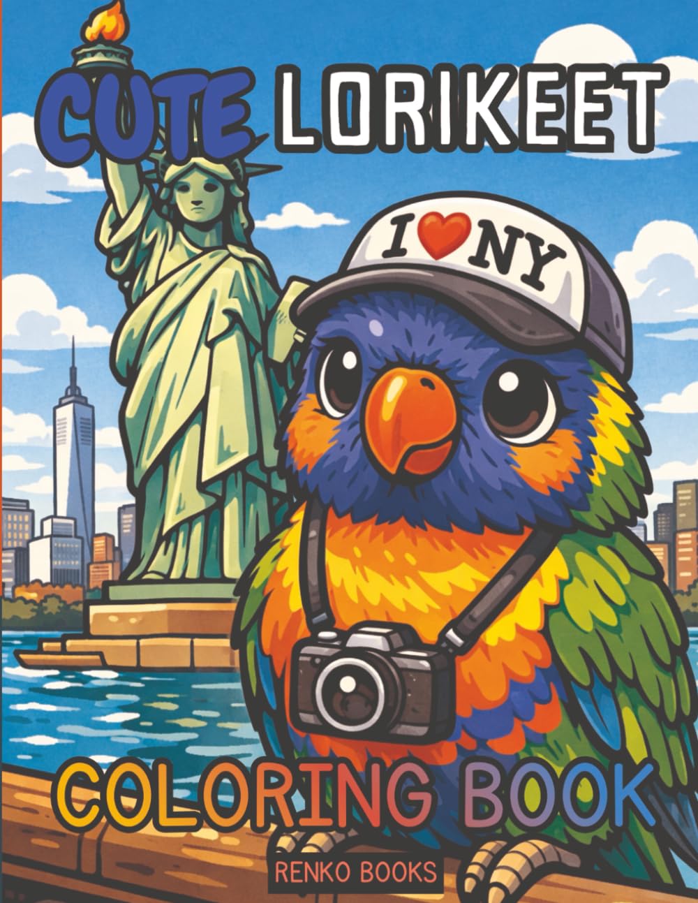 Lorikeet Coloring Book: Rainbow Lorikeets and Tropical Parrots, Australian Bird Coloring Pages for Adults and Kids, Relaxing Nature Illustrations, Detailed Wildlife Art to Color