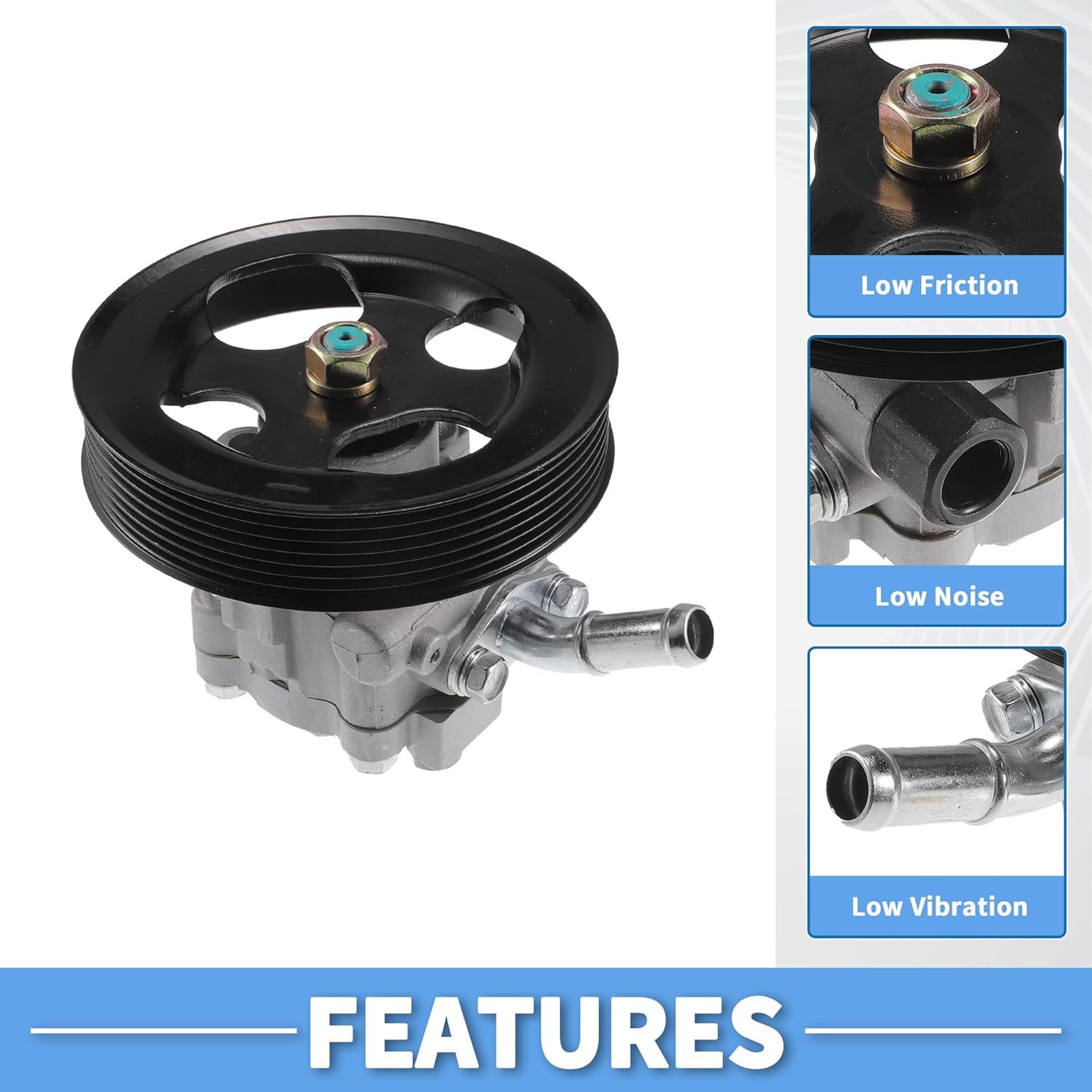 Power Steering Pump No.491107S000 Power Assist Pump Replace for Infiniti Qx56 2004-2011