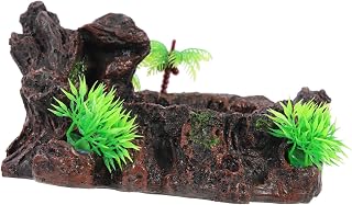 VERDANVERSE Plato De Agua para Reptiles Tortuga Cuenco De Resina Duradero Plato De Comida Decorativo