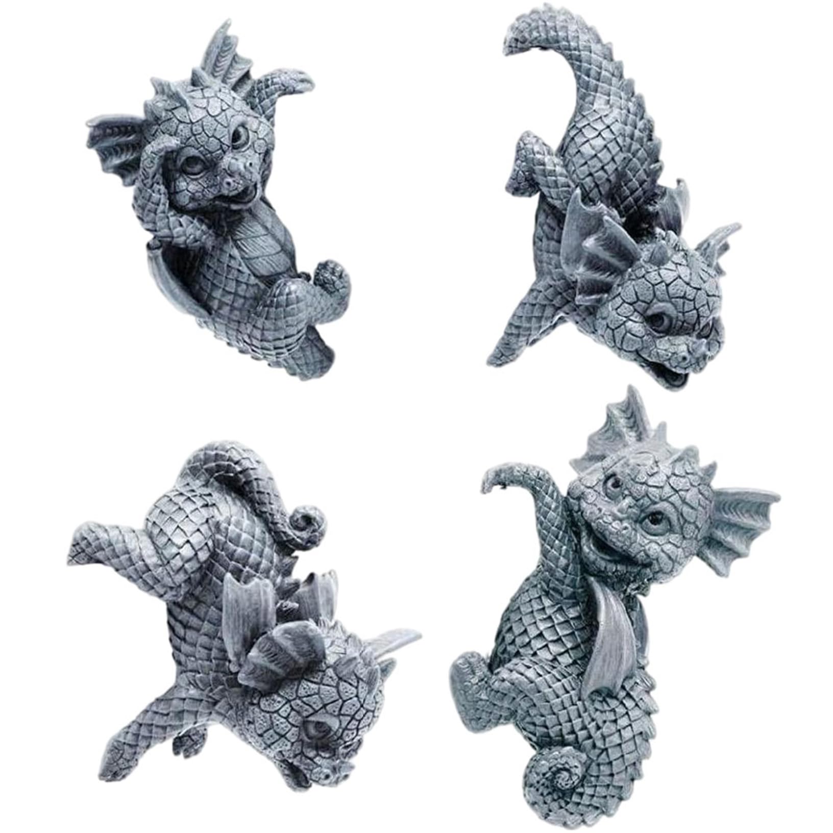 Tasse suspendue dragon : décoration de jardin originale en résine