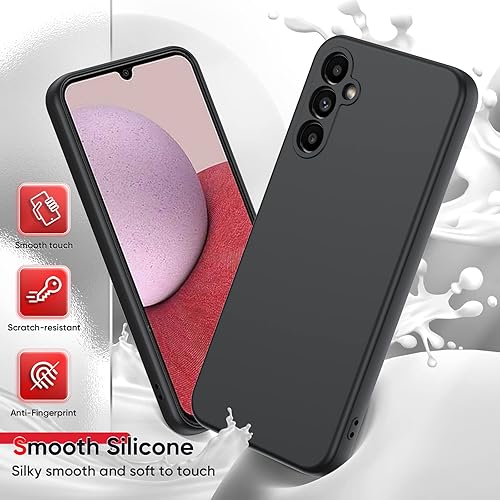 Miniatura 4 de LeYi Funda para teléfono Samsung Galaxy A14 5G Funda Galaxy A14 5G con 2 protectores de pantalla de vidrio templado, delgada y antiarañazos, funda a
