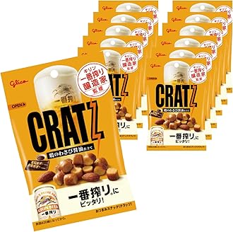 Ezaki Glico Ichiban Shibori Brewer Supervised Crats (Chicken Wasabi Soy Sauce), Glico Snacks, Delicates, Beer, Highball, 1.5 oz (42 g) x 12 Bags