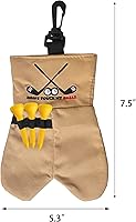 Vista 2 de Endysis Golf Ball Funny Bag, Golf Ball Storage Pouch, Funny Print Golf Accessories Bag with Golf Tee Holder, Keychain, 6 Balls Capacity, Gift for