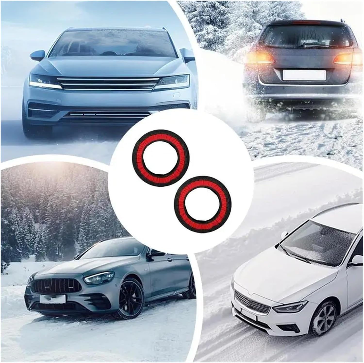 Snow Socks For Car 2X Traction Chains Device For Automotive Grip Snow Chain Alternative Traction Device For Cars Auto