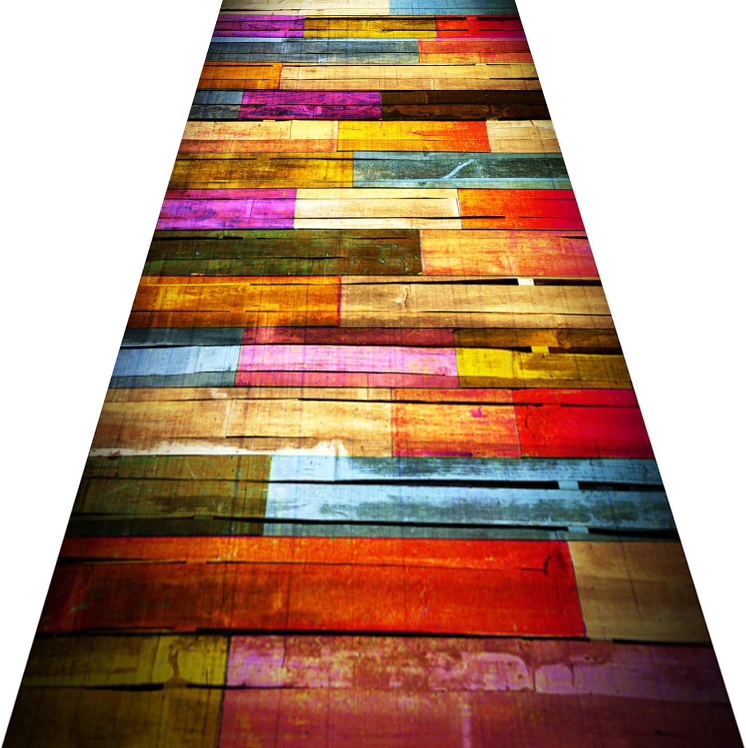 AMSXNOO Alfombra Pasillo Largo, Alfombra Antimanchas, Antideslizante Entrada Estera por Corredor Cocina Sala Dormitorio, Múltiples Tallas, Personalizable