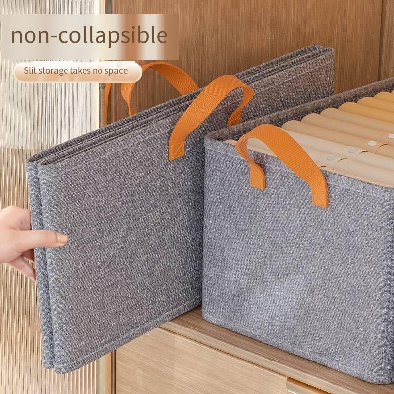 New wardrobe storage thickened can stack home goods Large capacity clothes pants drawer type layering artifact 19.6*13.7*12.5
