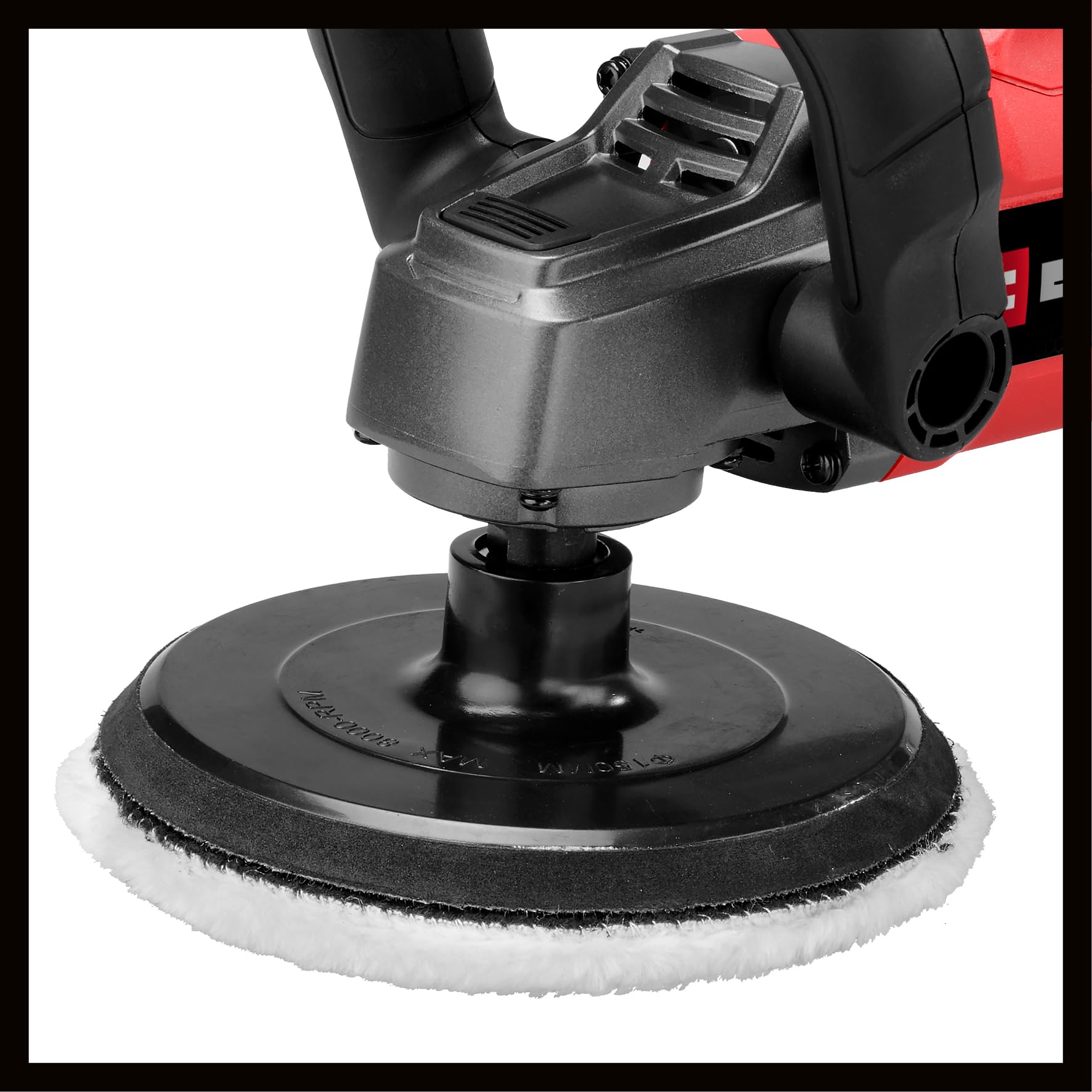 Einhell Lucidatrice e smerigliatrice CC-PO 1100/150 CE (1100 W, platorello levigatura Ø 150 mm, regol. elettronica giri 500 - 3.500 min-1, elettronica costante, fissaggio a strappo, accessori incl.)