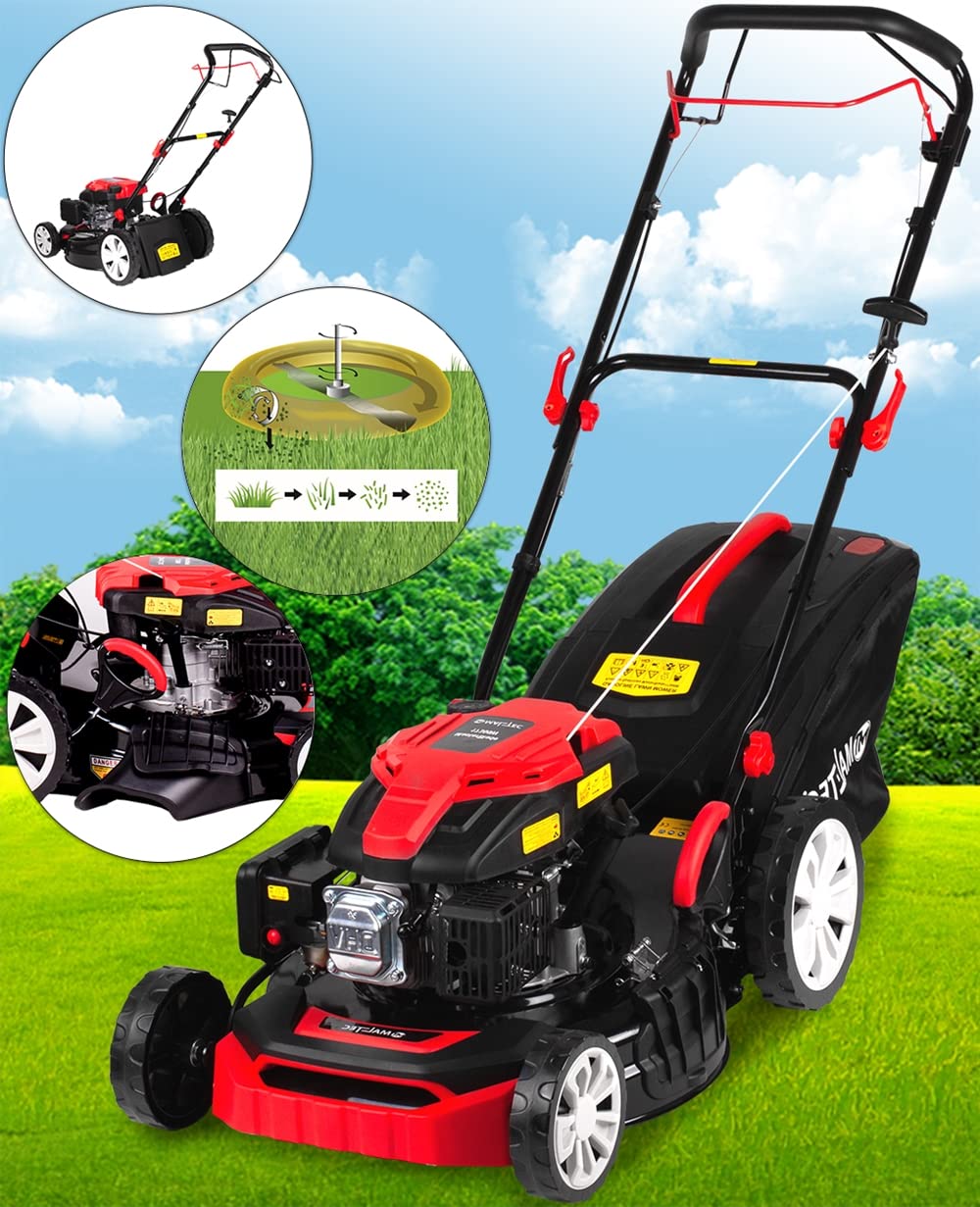 MalTec MasterBlade kosiarka do trawy 17300W Turbo, 60 l, szerokość cięcia 51 cm, 8-stopniowa regulacja wysokości koszenia, do trawników o powierzchni do 2800 m², z pojemnikiem na trawnik