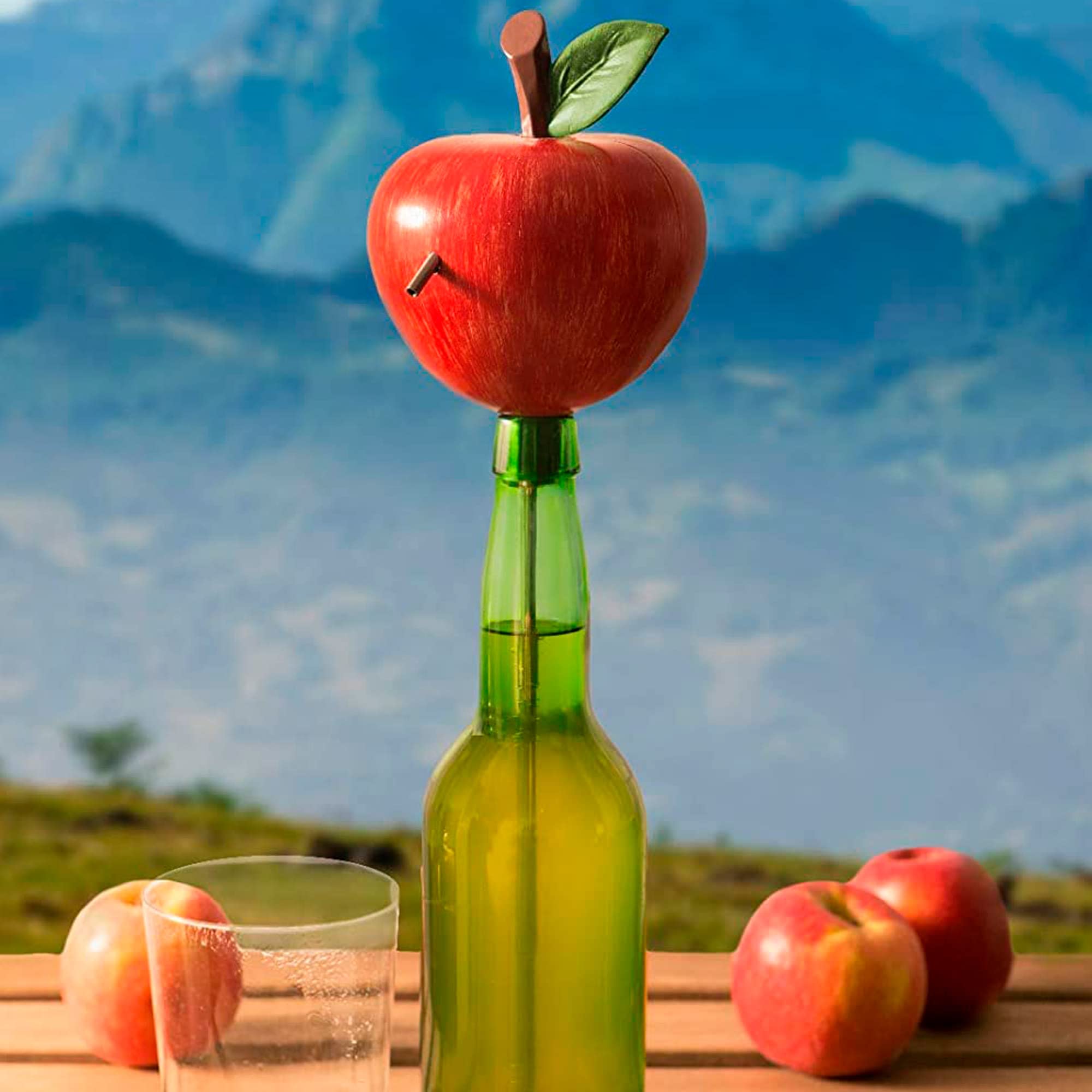 Escanciador de Sidra Electrico - Regalos Originales para Hombre - Echador de Sidra con bateria para Disfrutar un Culín de Sidra Fresco y Burbujeante - Dosificador Sidra (Manzana)
