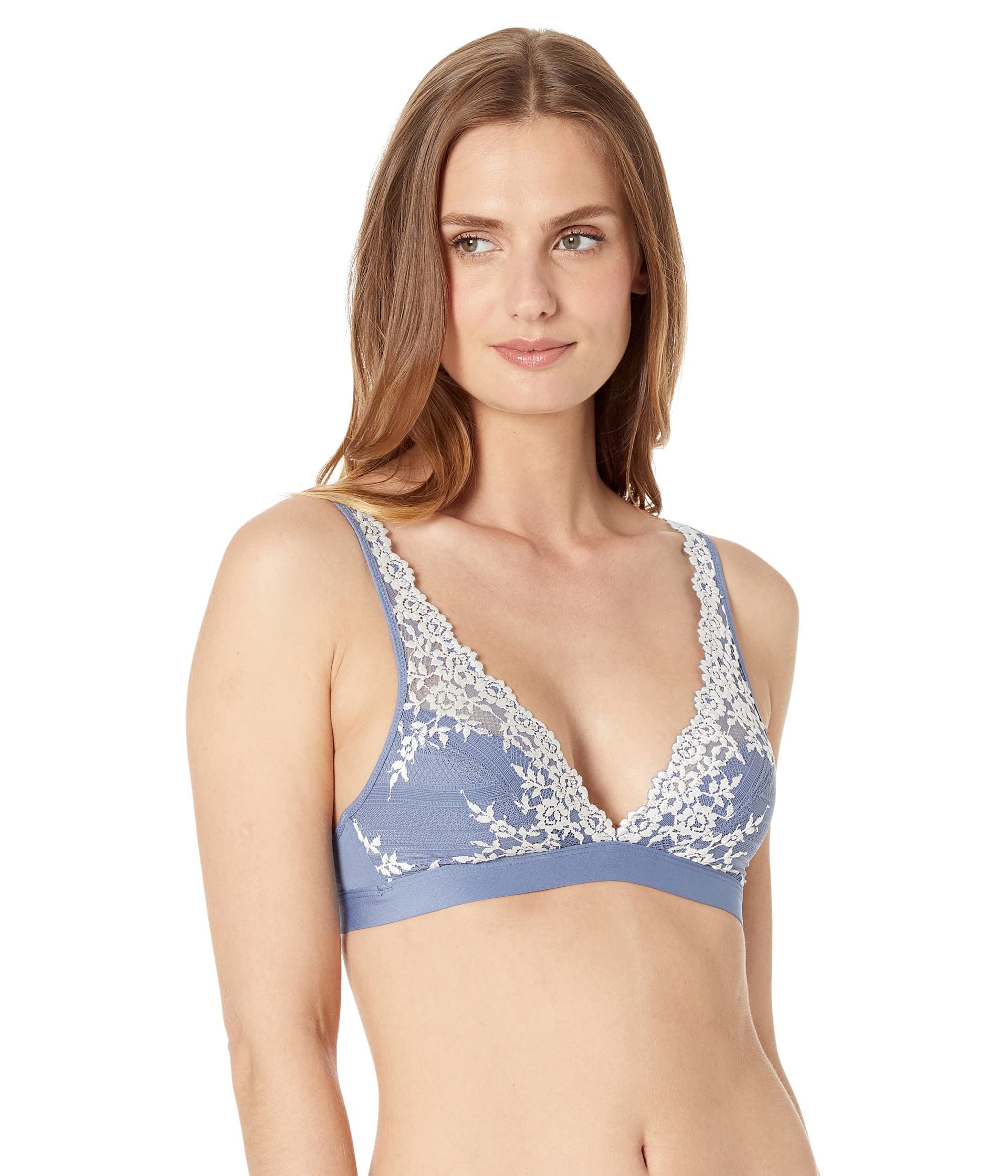 Wacoal Women's Embrace Lace Soft Cup Bra, Wild Wind/Egret, 32