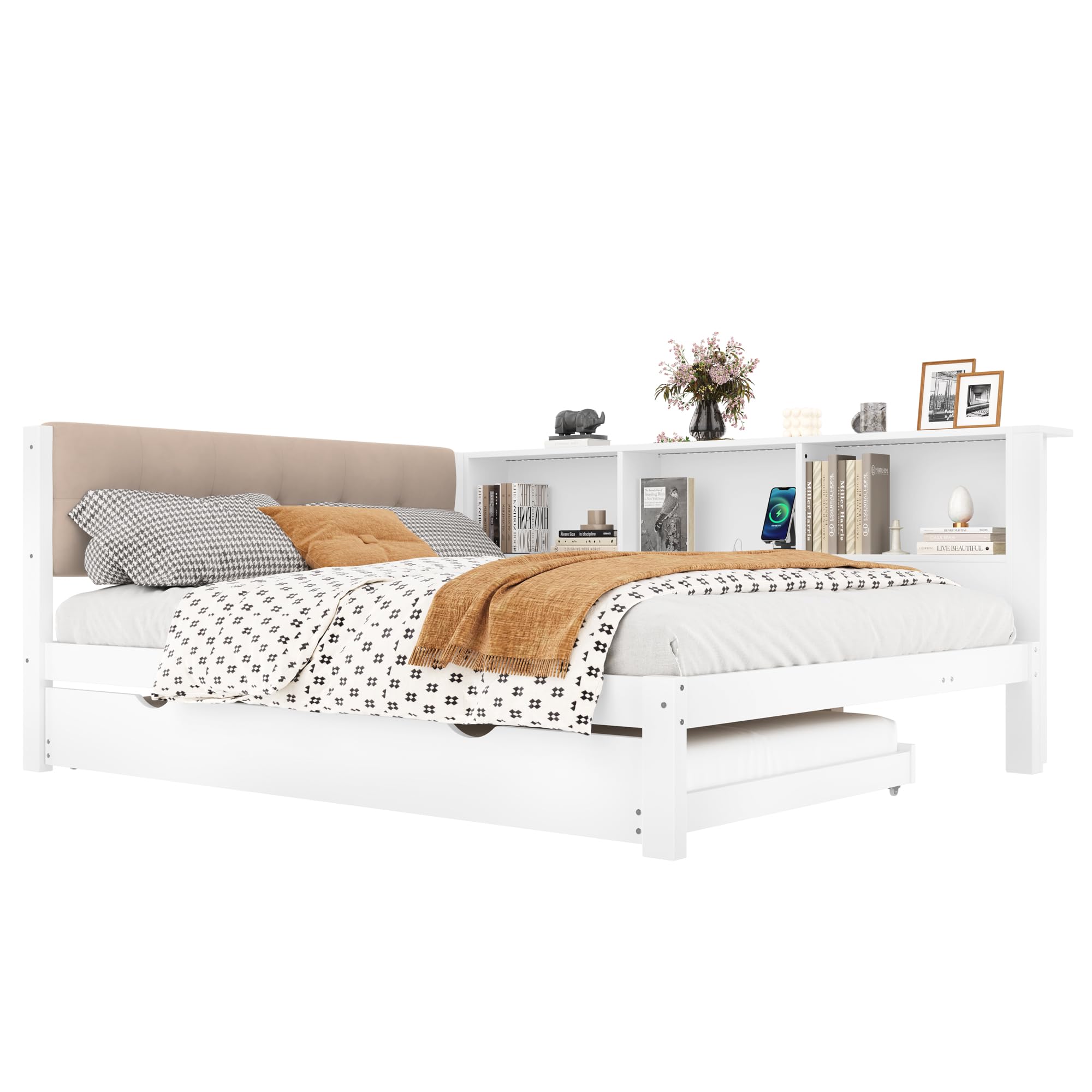 Fasba Cama con Almacenamiento y Puerto USB - Diseño práctico para niños y familias Modelo FCLYD-WX000340AAK