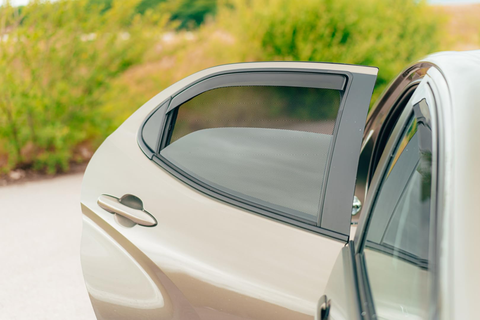 CAR SHADES Set Compatibile con Toyota Yaris (P21) 2020- (4-Parti) Tendine Parasole su Misura