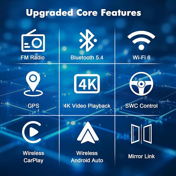 4G 64G Android 14 Car Multimedia Stereo Android Radio para Ford Focus Mk2 Mk3 Exi MT 2 3 2004-2011 Wireless Carplay Android Auto GPS Navigation WiFi Bluetooth SWC + Backup Camera - 4