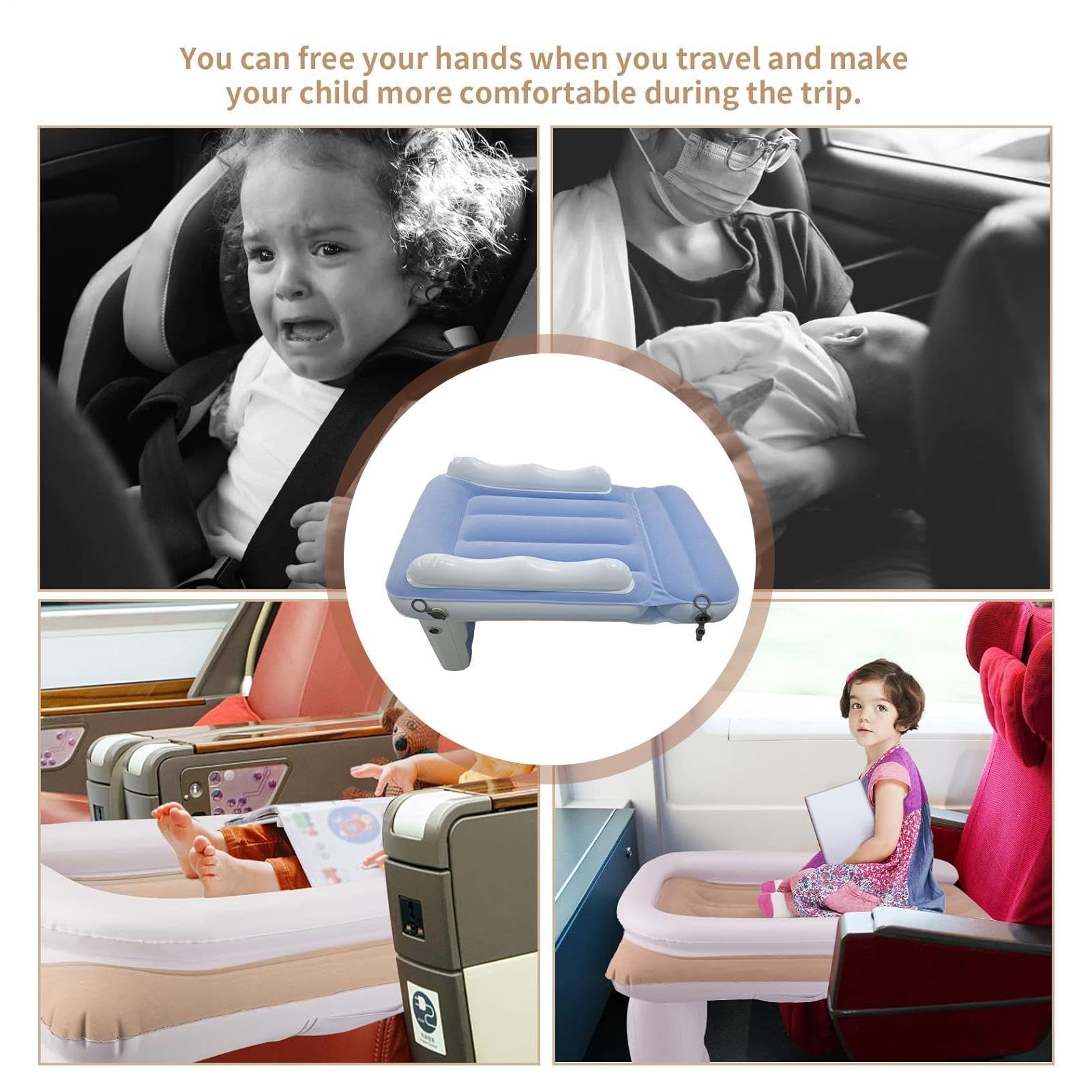 Generico Aufblasbares Reisebett für Kinder, aufblasbares Flugzeug für