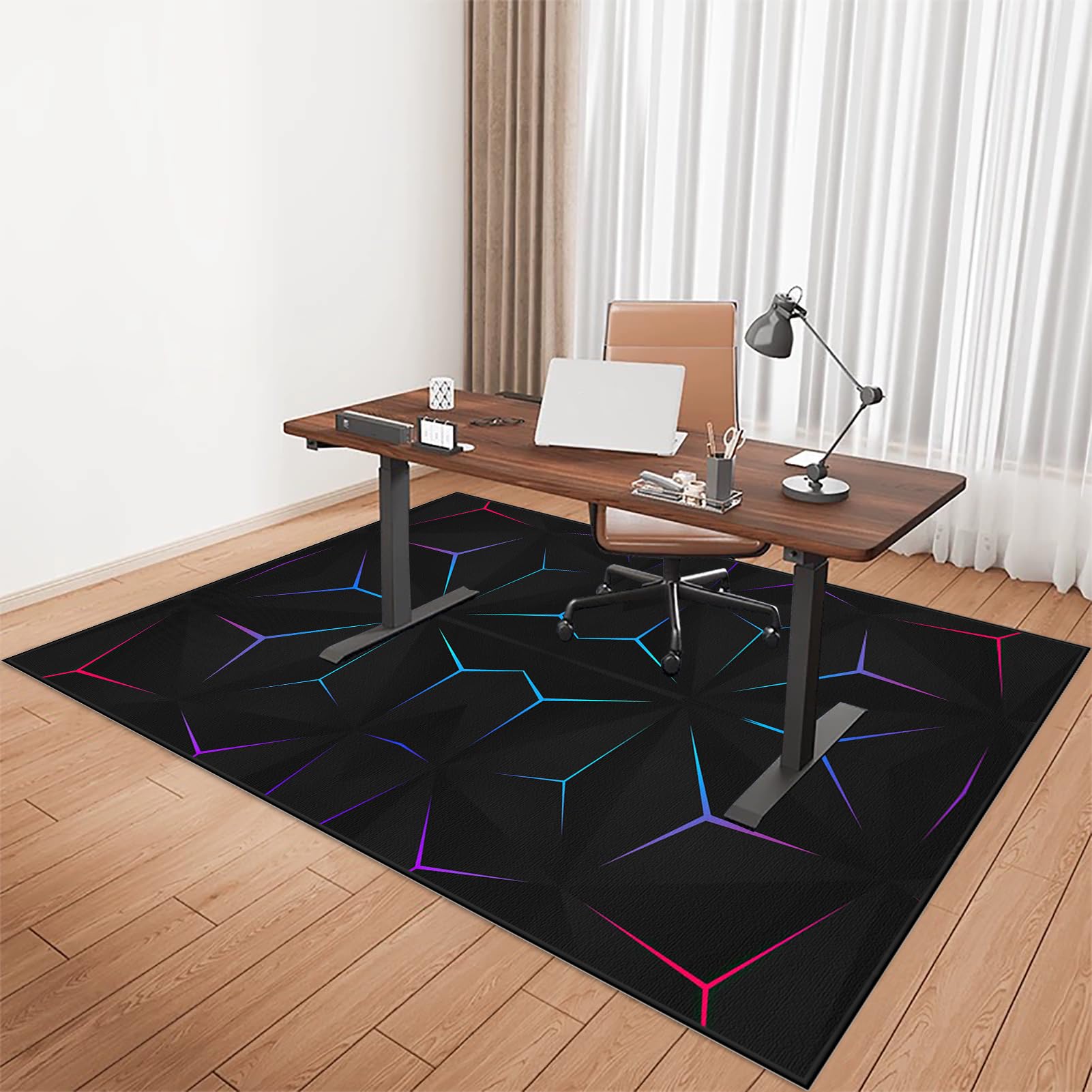Gaming Protector de Suelo | Alfombra Silla Gaming | Oficina Escritorio Gamer Alfombrilla | Alfombrilla para Silla para Suelos Duros | Alfombra Silla Oficina Antideslizante 200 x 230 cm
