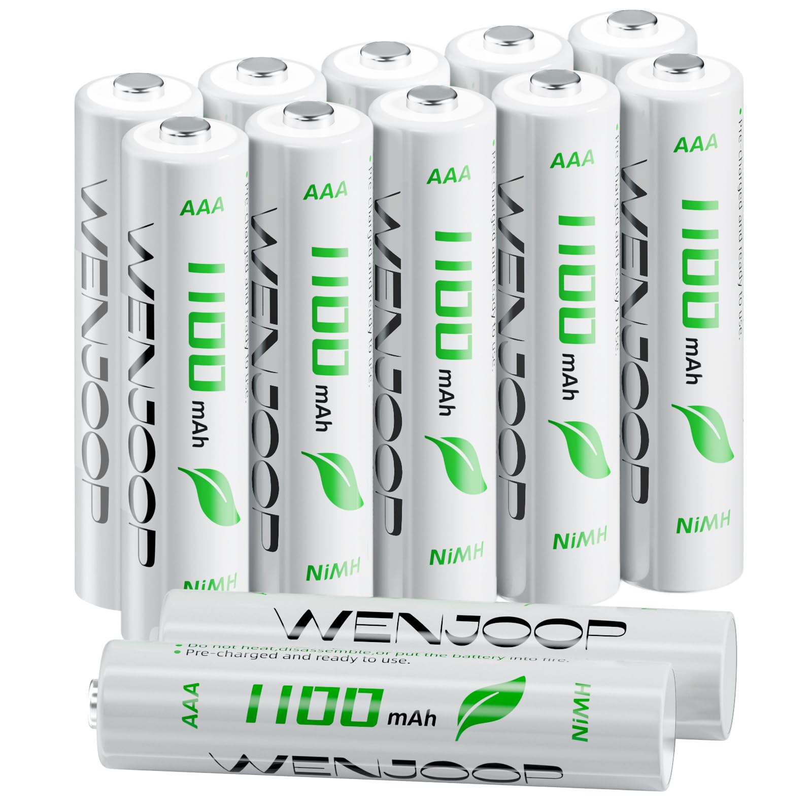 充電式単4電池 12本セット 1.2V 1100mAh ニッケル水素電池 低自己放電 繰り返し使える 家庭用 常備用 - 1