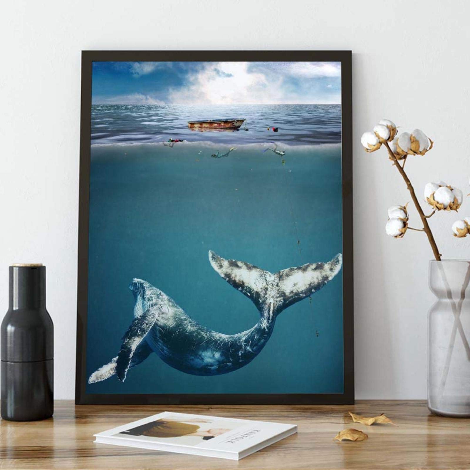 絵画　クジラ 音を奏でるクジラ 絵画 Ten.UchuArt 通販 14725809｜Creema