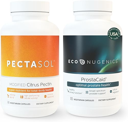 Paquete de suplemento para la salud de la próstata definitivo que incluye ecoNugenics ProstaCaid y pectasol modificado con pectasol - Función inmune
