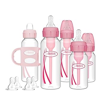 Dr. Browns Baby First Year Transition Options Baby Bottles Gift Set, Pink