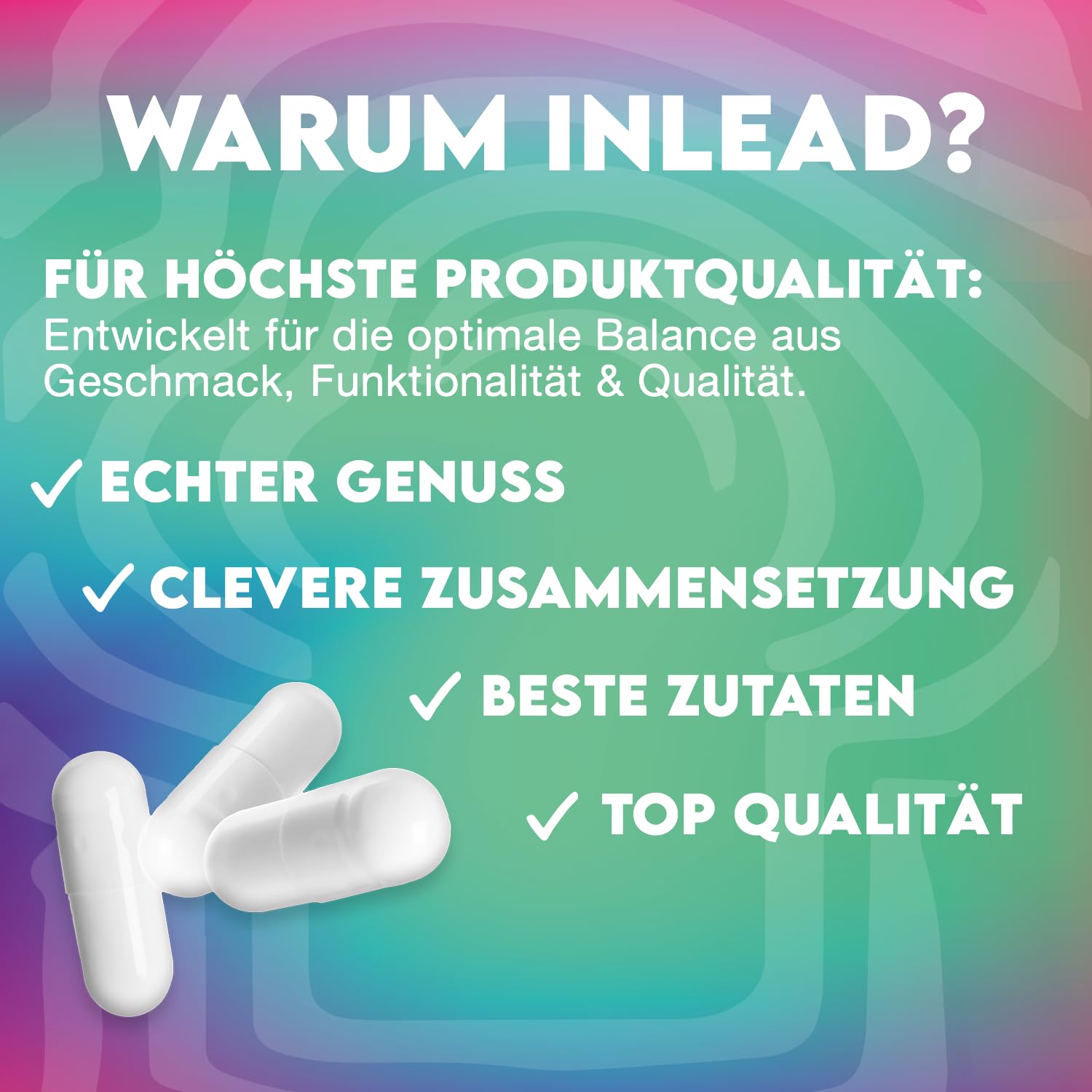 INLEAD - Mineral Stack | Hochwertige Mineral-Kapseln | Mit Mineralstoffen, Vitaminen und Spurenelementen - 150 Kapseln