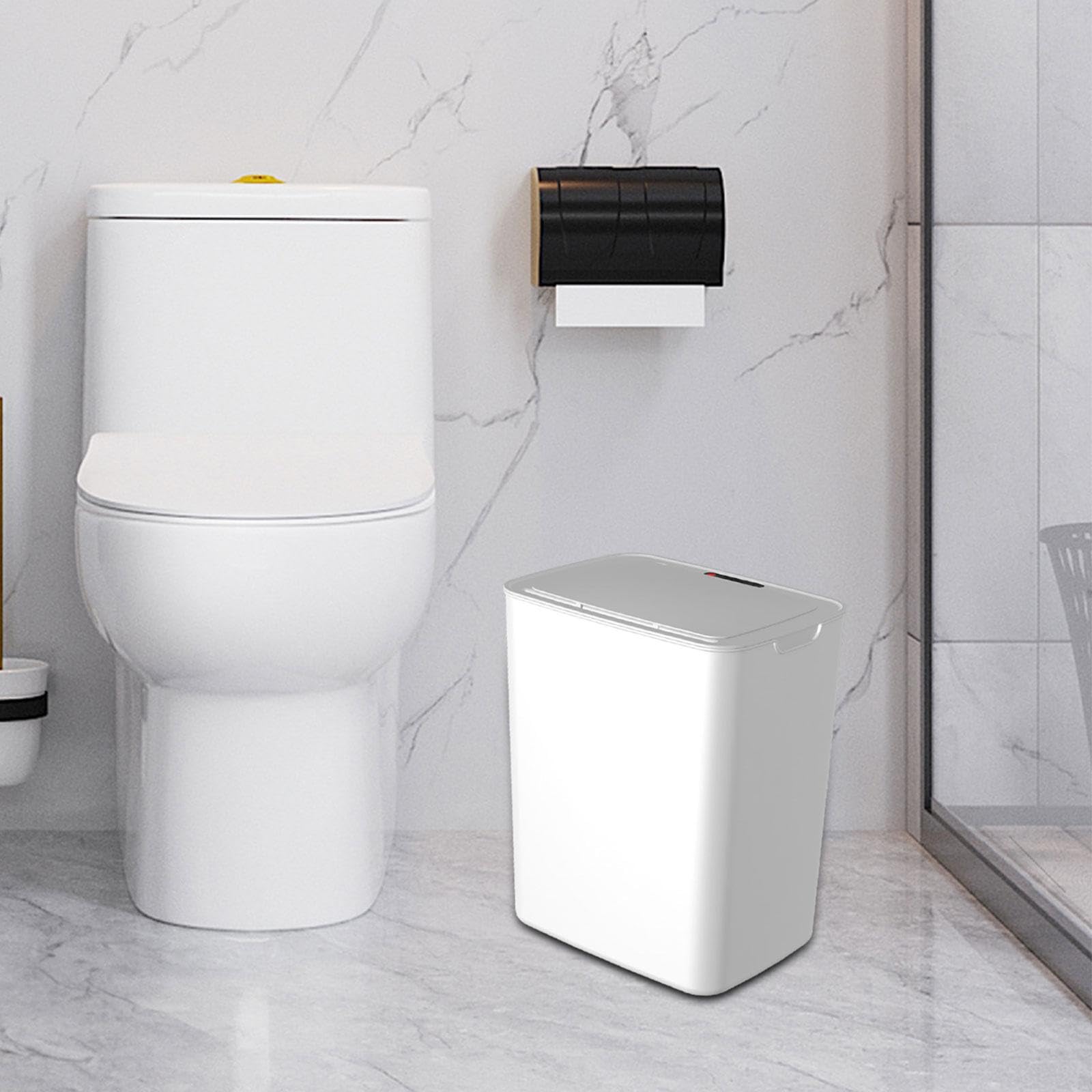 Intelligent Trash Can Smart Trash Bin Accessories Wastebasket Portable Smart Trash Can Garbage Can for Bathroom Toilet