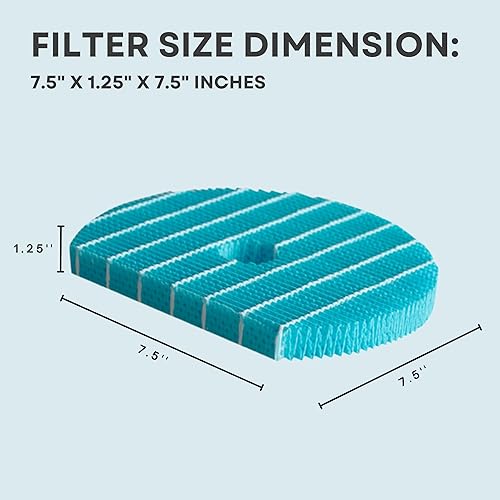Miniatura 3 de Nispira Filtro de repuesto de humidificación premium compatible con purificador de aire Sharp Humidificador KC-850U KC-860U. En comparación con la