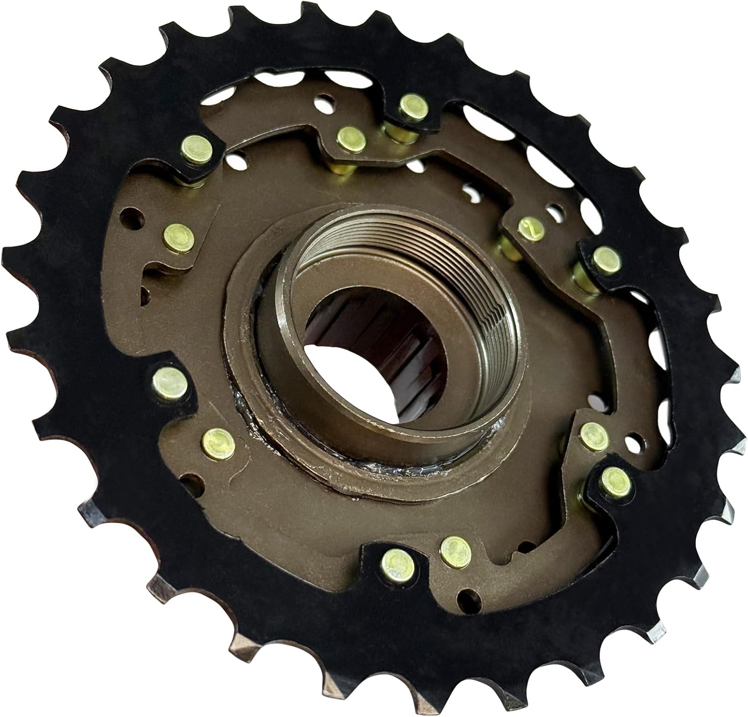 7-Speed Bike Freewheel TZ500 Screw On Multiple Freewheel Bicycle Multiple Freewheel 14-28T/14-34T - Compatible with Urban Commuter, Utility, Leisure, and Bike-Share Bicycles