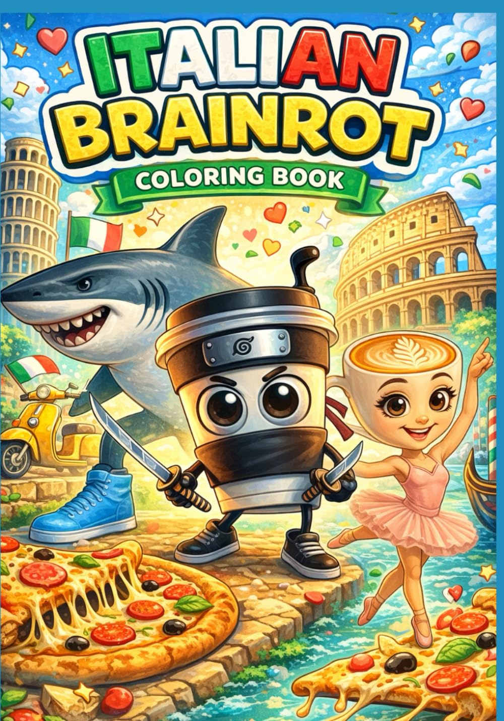 ITALIAN BRAINROT: libro da colorare