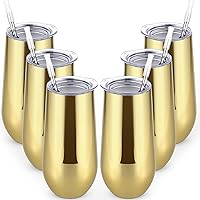 Vista 8 de Lifecapido Paquete de 6 Vasos de Champán Sin Tallo, 355ml Copas de Champán Aisladas, Vaso de Champán de Acero Inoxidable Sin Tallo, Vaso de Champán