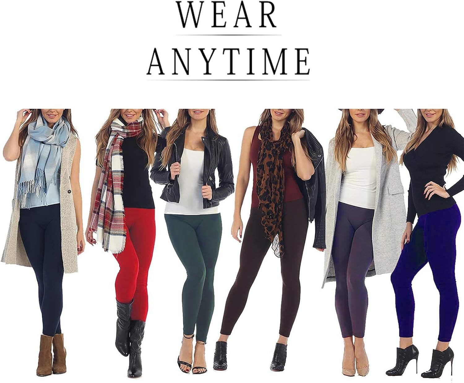 Diravo Fleece Lined Leggings Womens Fashion High Waist Tummy Control Leggings for Women Winter Warm