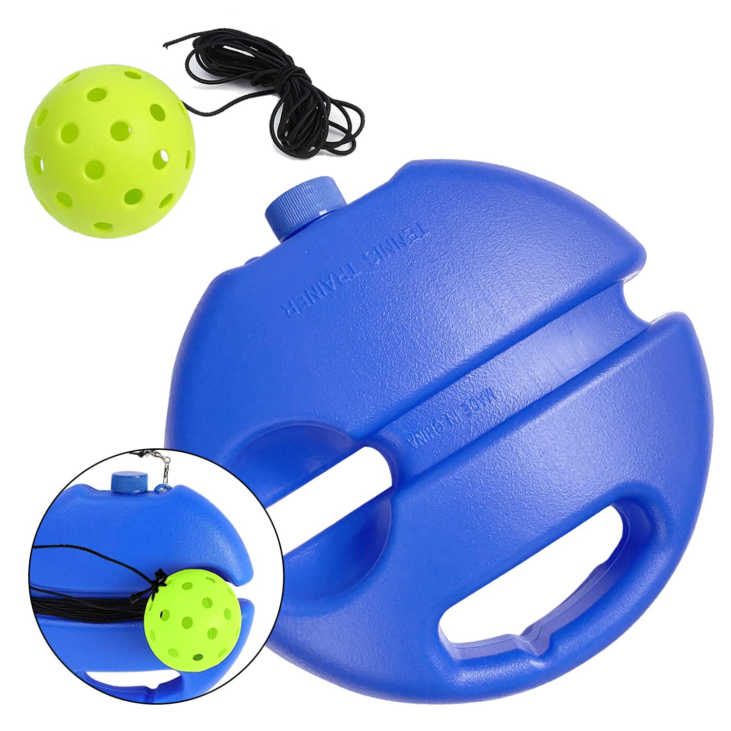 Match Buddy Pickleball Trainer With Competition Pickleball Practice With String Portable Pickleball Training Coach For Beginner Youth (Green Ball)