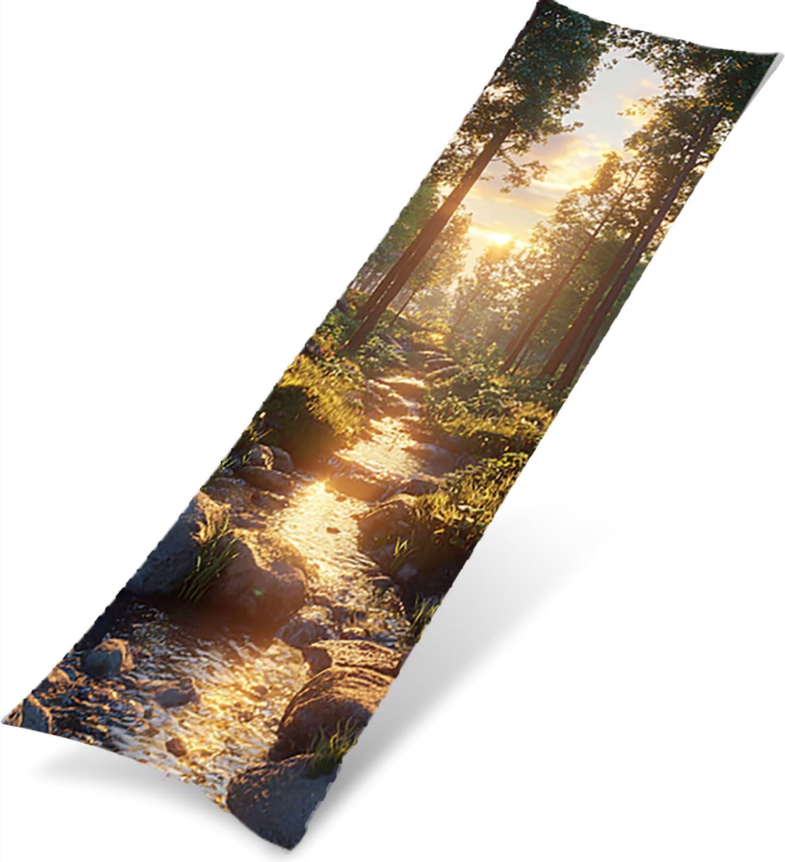 Poszewki na poduszki długie 60 x 180 cm, aksamitna poszewka na poduszkę do ciała, niewidoczny zamek błyskawiczny, miękka oddychająca długa poszewka na poduszkę, ochrona poduszki ciała prezenty kobiety