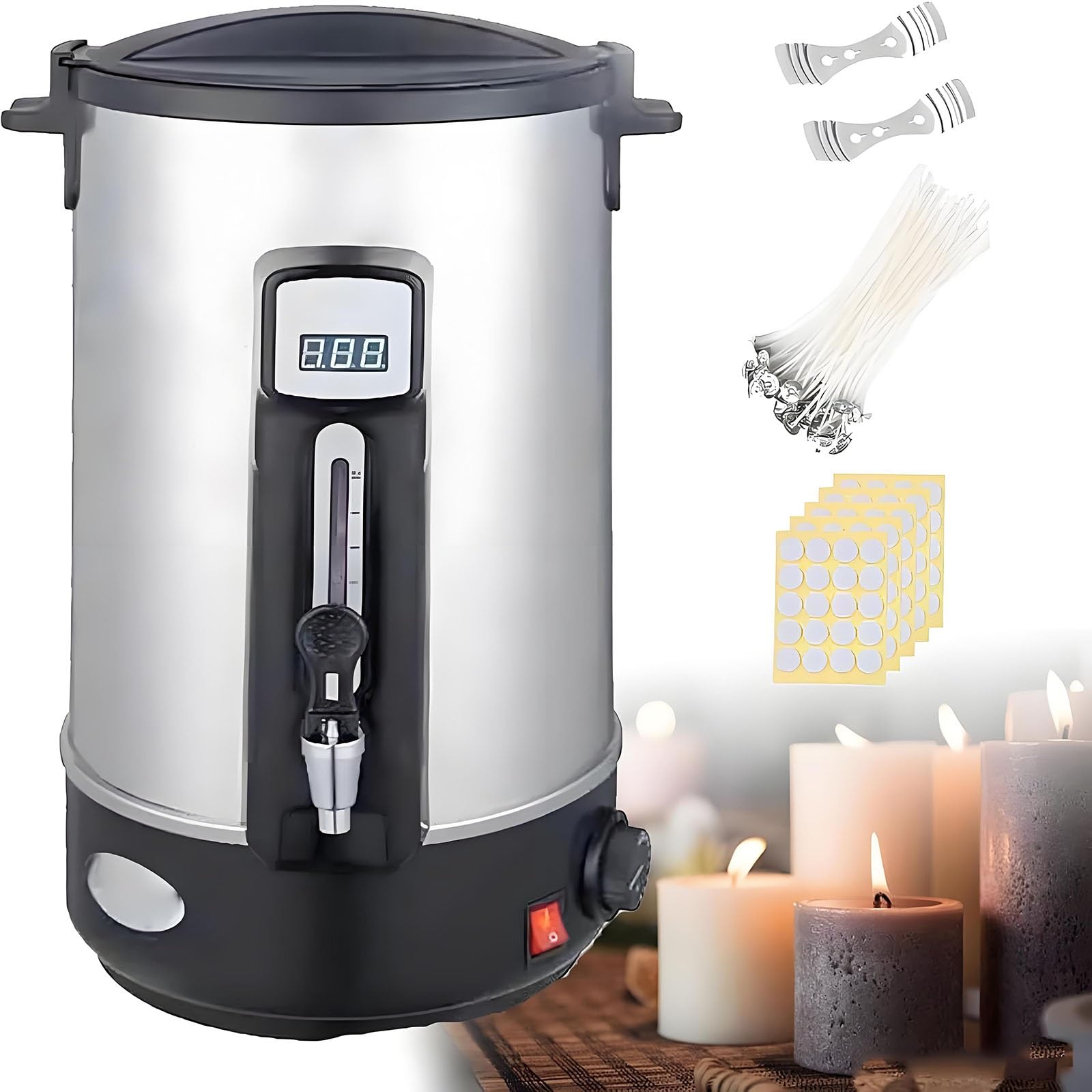 Fondeur de cire électrique fabrication bougies maison appareil avec bec verseur