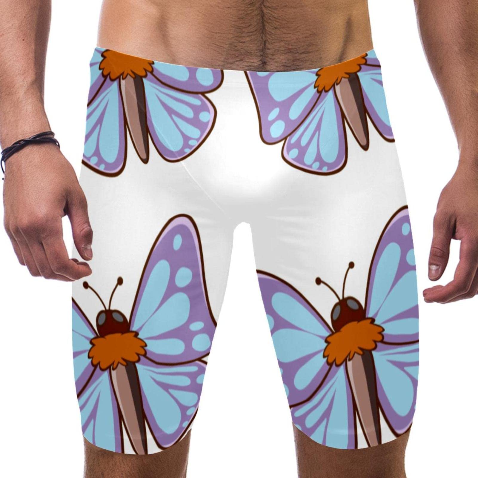 Jammers de natación Mariposa con resistencia larga para un entrenamiento de carreras exigente 7