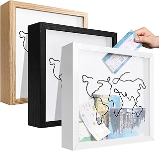 Travel Shadow Photo Keepsake Memory Box Ticket Keepsake Honeymoon Fund B...