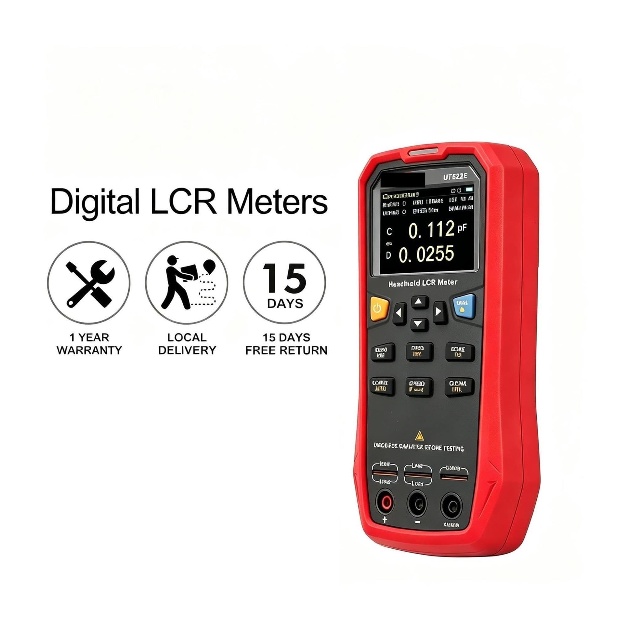 UT622E Condensatore Digitale Professionale Portatile LCR 0,2% Precisione ESR Transistor Di Misurazione