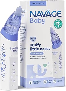 Navage Baby Nasal Aspirator: Pediatrician Endorsed with Lullabies and BPA-Free Tips