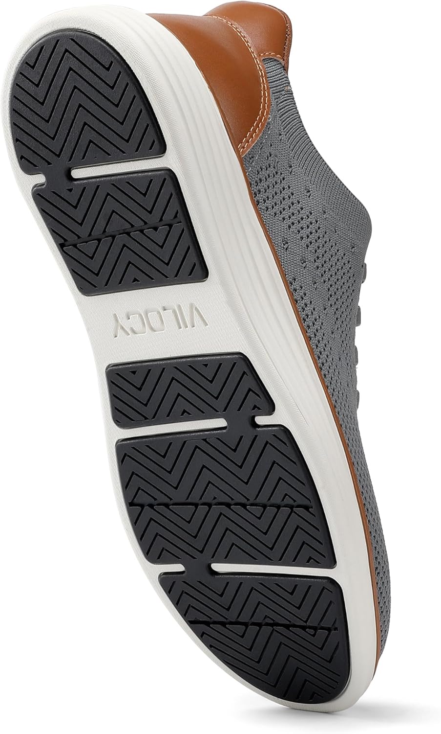 VILOCY Men's Slip on Casual Dress Tennis Walking Shoes Ease in Laceless Fashion Sneakers Breeze Business Oxfords - Image 6