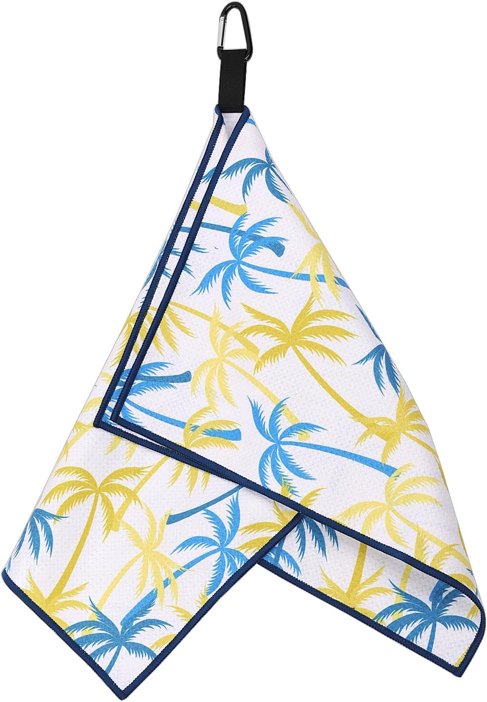 Golf Towel with Palm Trees Design Golf Microfiber Waffle Pattern Golf Towel